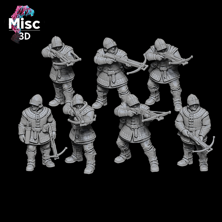 Human Mercenaries - Crossbowmen by Misc 3D Creations