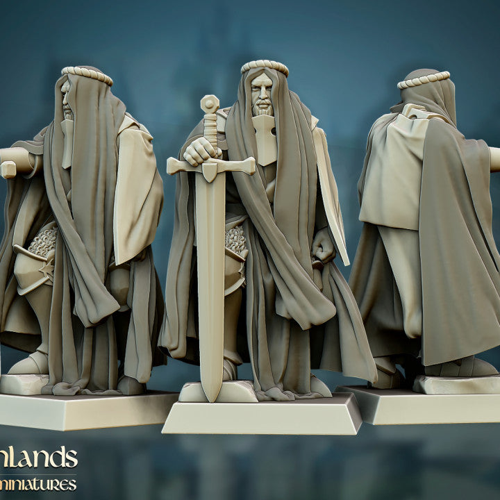 Crusaders Command Group - Highlands Miniatures.