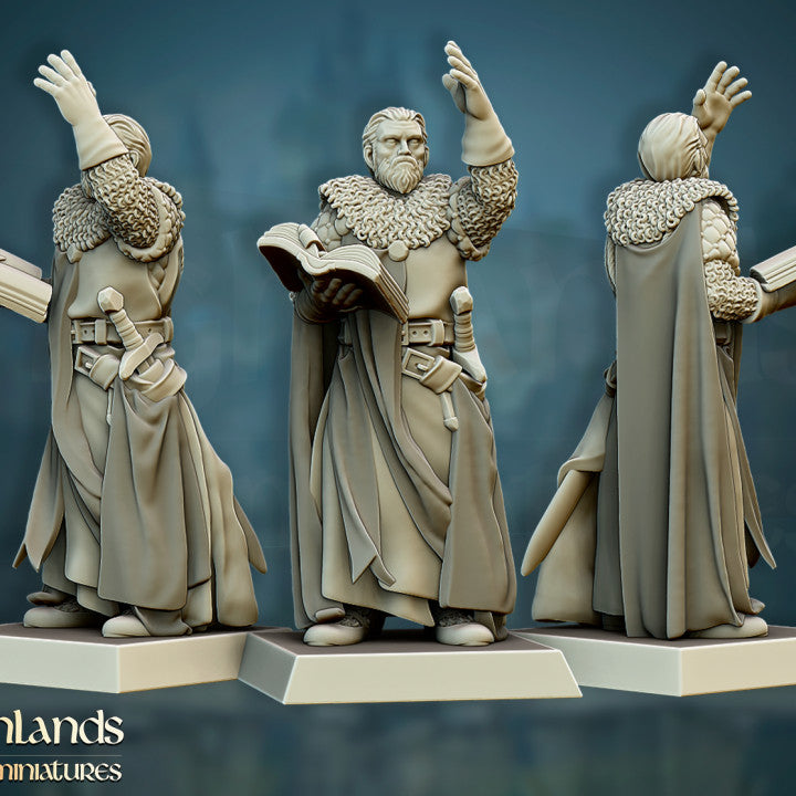 Crusaders Command Group - Highlands Miniatures.