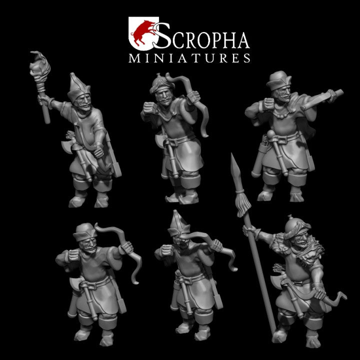 Cuman levy with bows by Scropha Miniatures