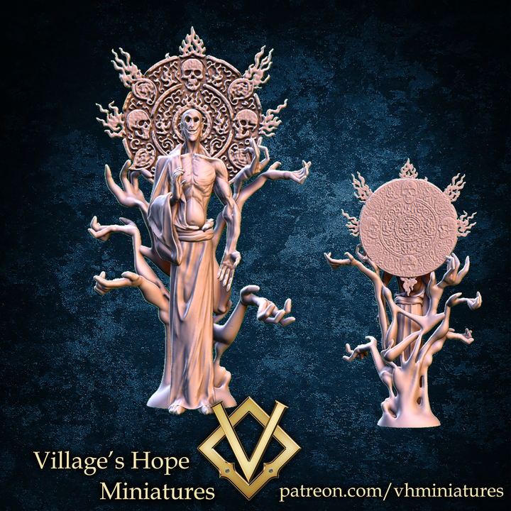 False divinity Demonic monk by Village's Hope Miniatures
