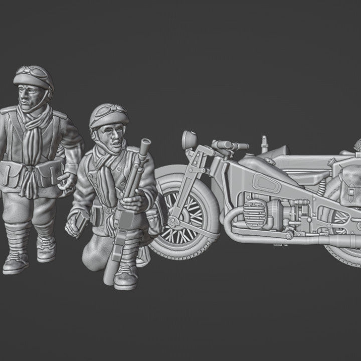 28mm dismounted dragons portes and sidecar by Colonel Muller