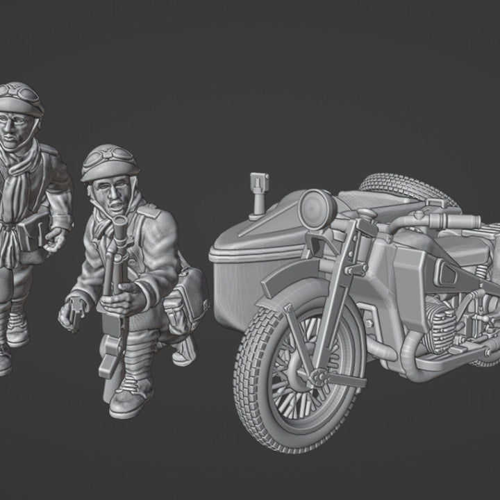 28mm dismounted dragons portes and sidecar by Colonel Muller
