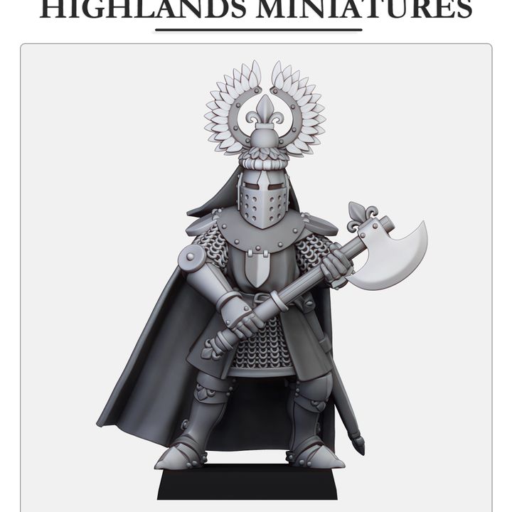 Dismounted Gallia Duke 2 - Highlands Miniatures
