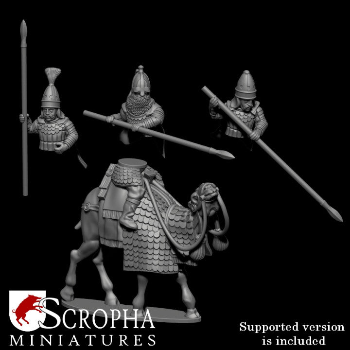 Parthian camel cataphract by Scropha Miniatures
