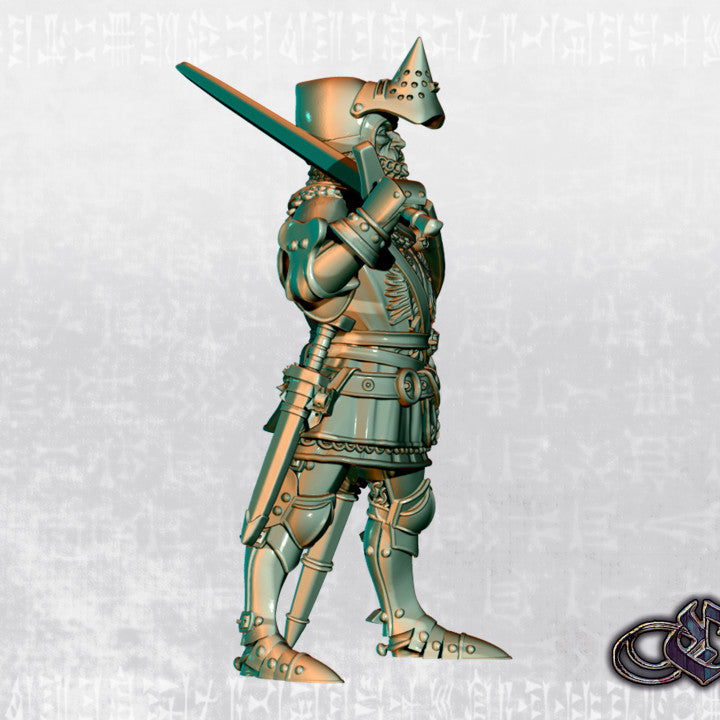 Bertrand du Guesclin on foot by Ezipion miniatures.