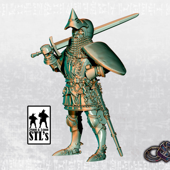 Bertrand du Guesclin on foot by Ezipion miniatures.