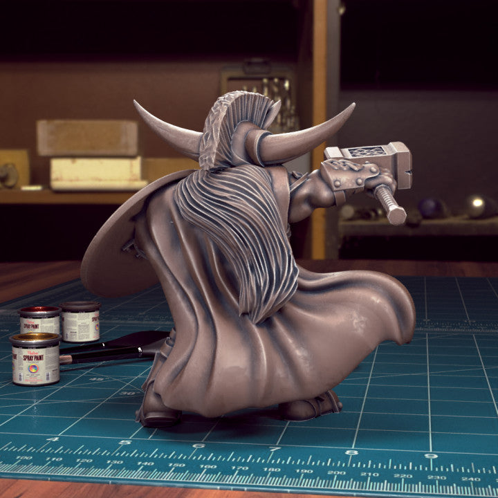 Bearded Female Dwarf 01 by Tytan Troll Miniatures