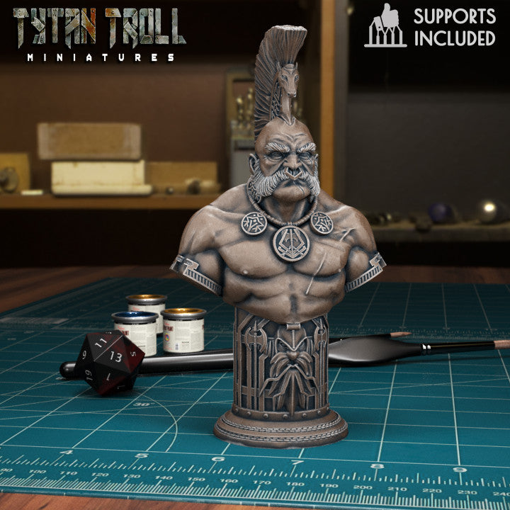 Dwarf Chess Knight by Tytan Troll Miniatures