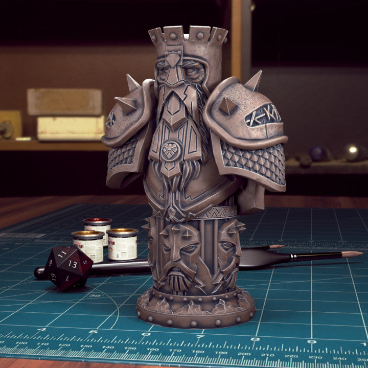 Dwarf Chess Rook by Tytan Troll Miniatures
