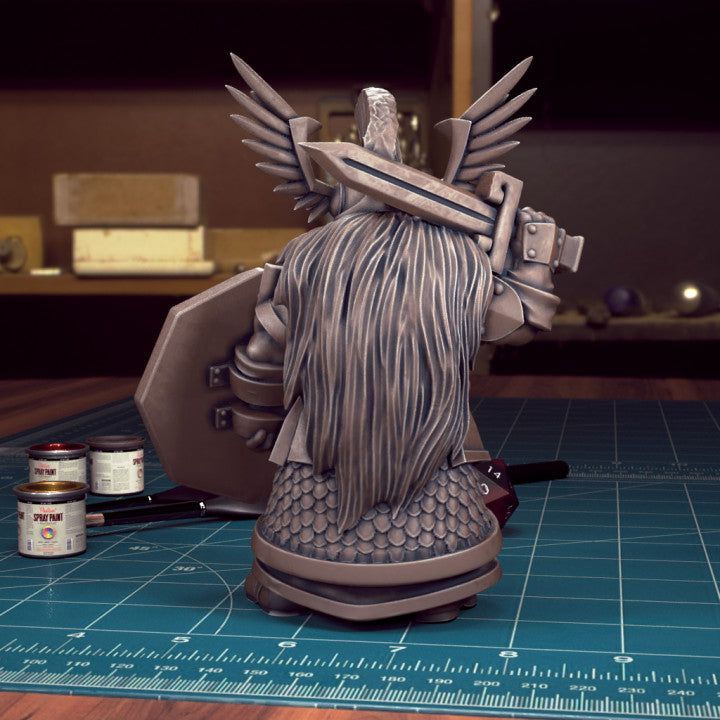 Bearded Female Dwarf 04 by Tytan Troll Miniatures