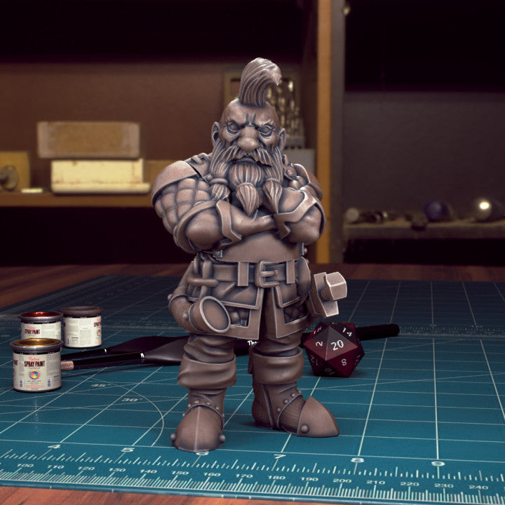 Male Dwarf 03 Fighter by Tytan Troll Miniatures