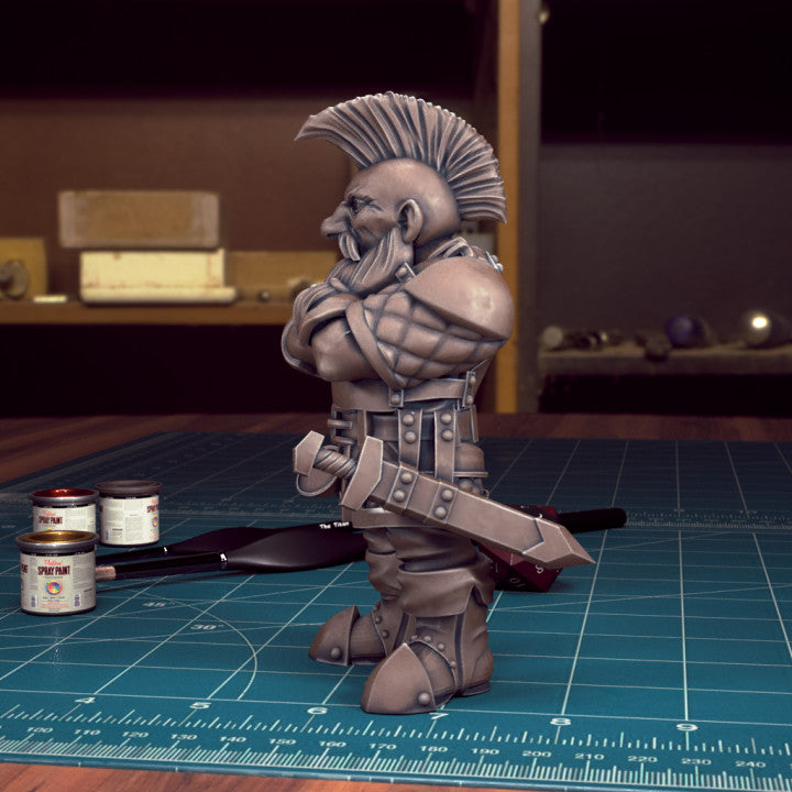 Male Dwarf 03 Fighter by Tytan Troll Miniatures