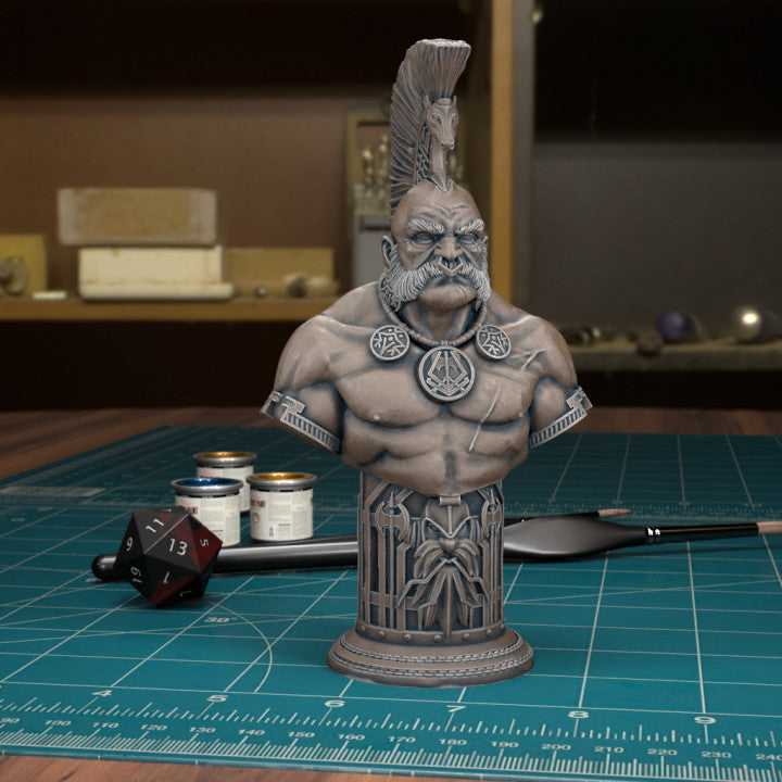 Dwarf Chess Knight by Tytan Troll Miniatures