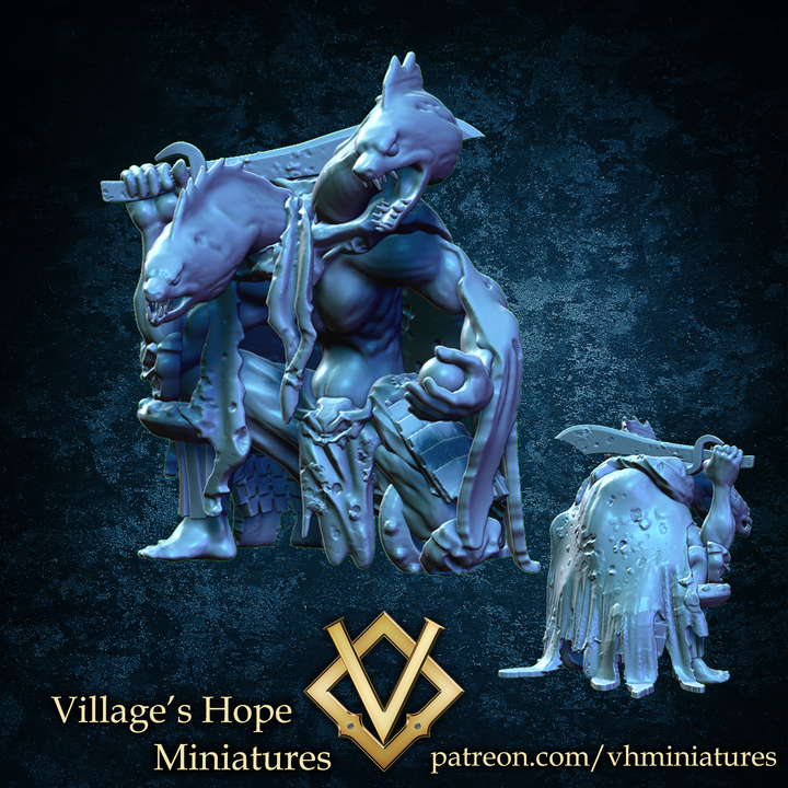 Sea Eel Monster ,Morray eel man of the east sea by Village's Hope Miniatures