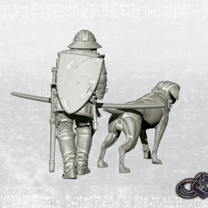 English Yeoman with warhound by Ezipion miniatures.