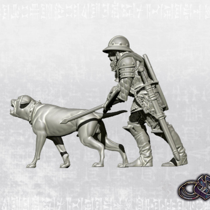 English Yeoman with warhound by Ezipion miniatures.