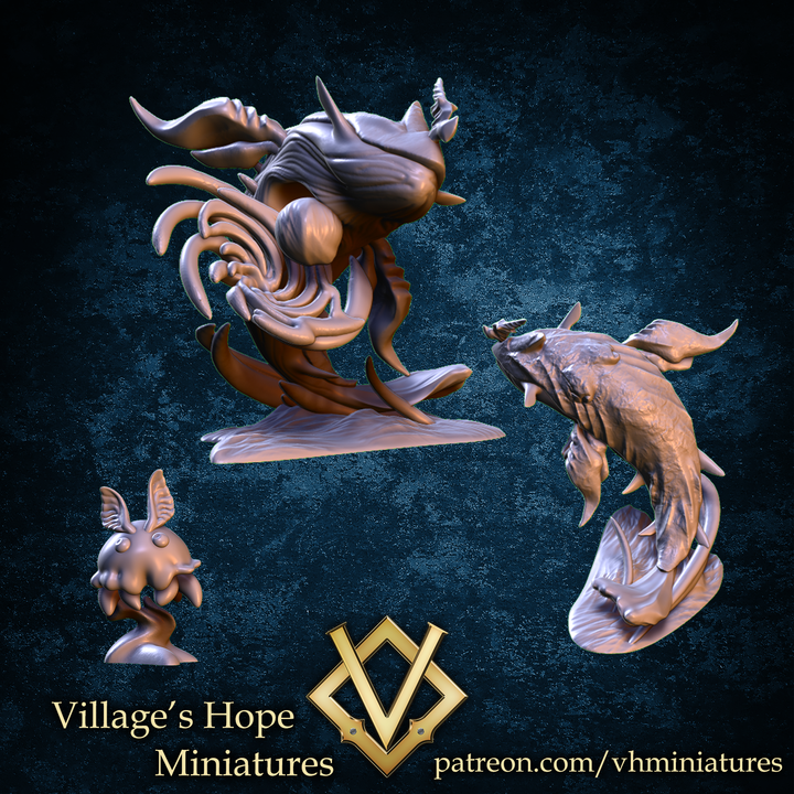 Cosmic traveler fish by Village's Hope Miniatures