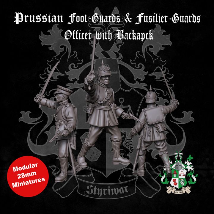 Foot Guards and Fusilier Guards Officer with Backpack by Styriwar
