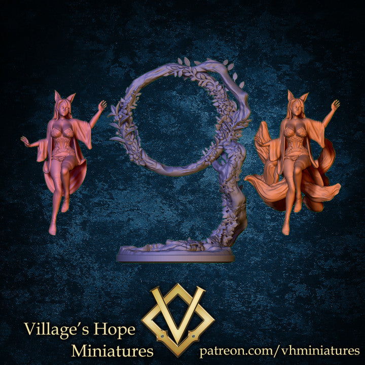 Sexy Guild Mate Series No.4 Nine Tail Fox by Village's Hope Miniatures