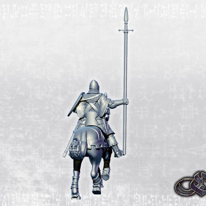Frontier Knight on horse by Ezipion miniatures