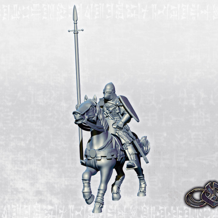 Frontier Knight on horse by Ezipion miniatures