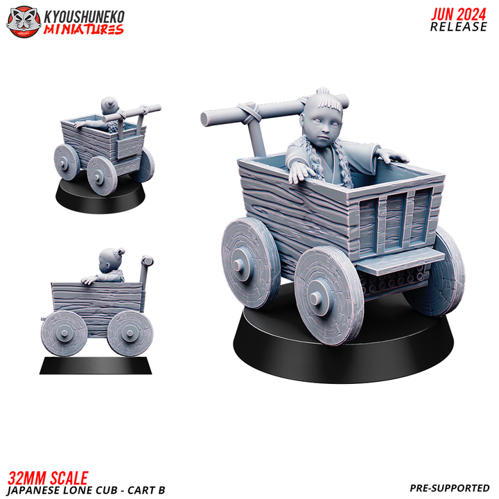 Japanese Lone Wolf Cub Cart B by Kyoushuneko Miniatures
