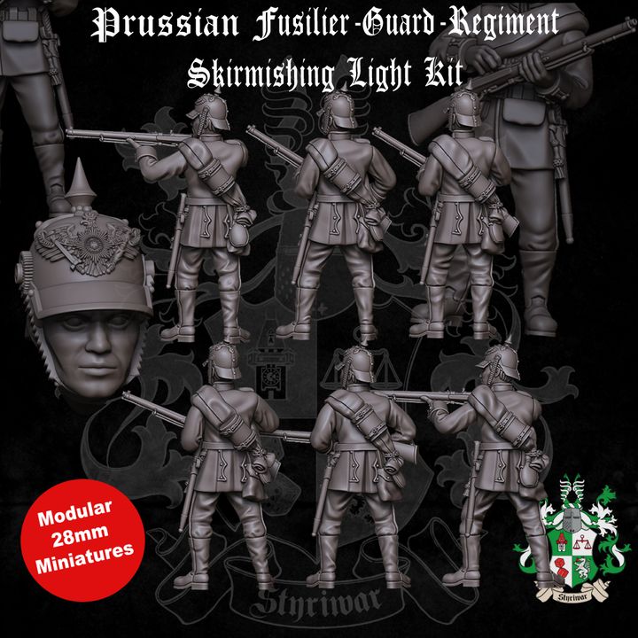 Kingdom of Prussia: Guard-Fusilier-Regiment Skirmishing in Light-Kit by Styriwar