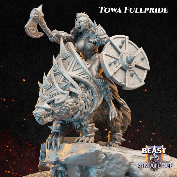 Orc Wolf Rider - Towa Fullpride by Beast Miniatures