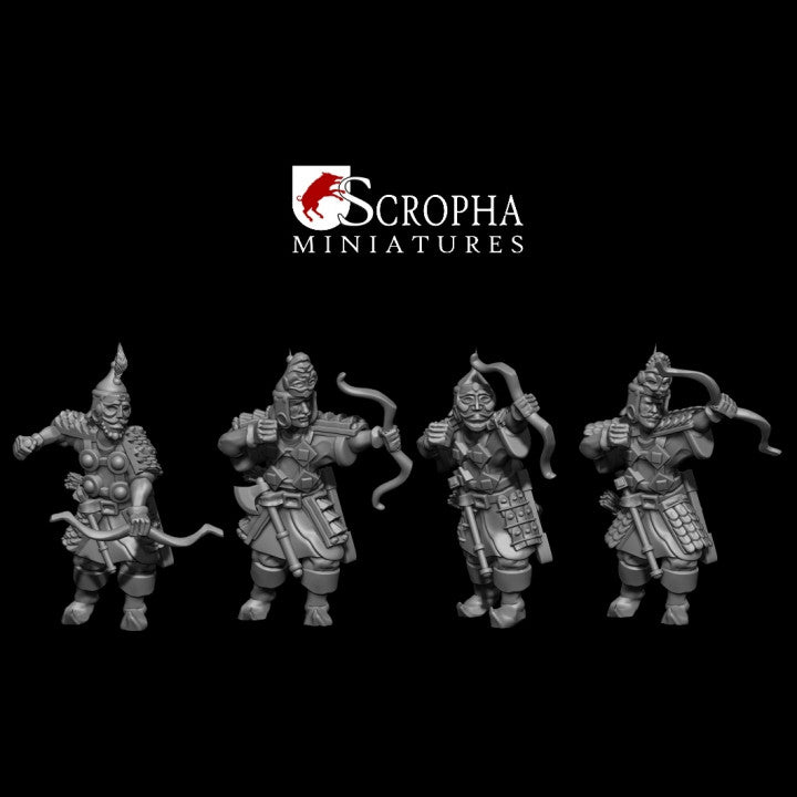 Cuman warriors bowmens by Scropha Miniatures