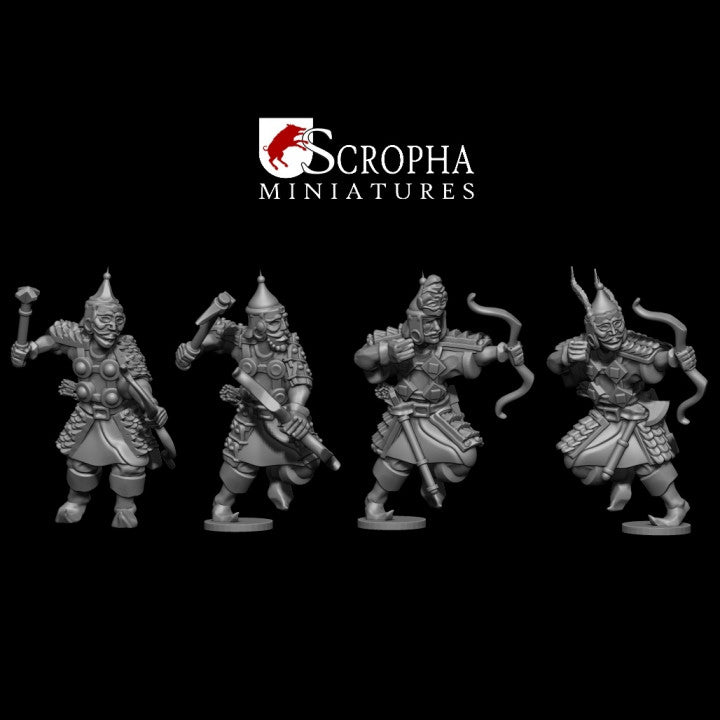 Cuman warriors bowmens by Scropha Miniatures