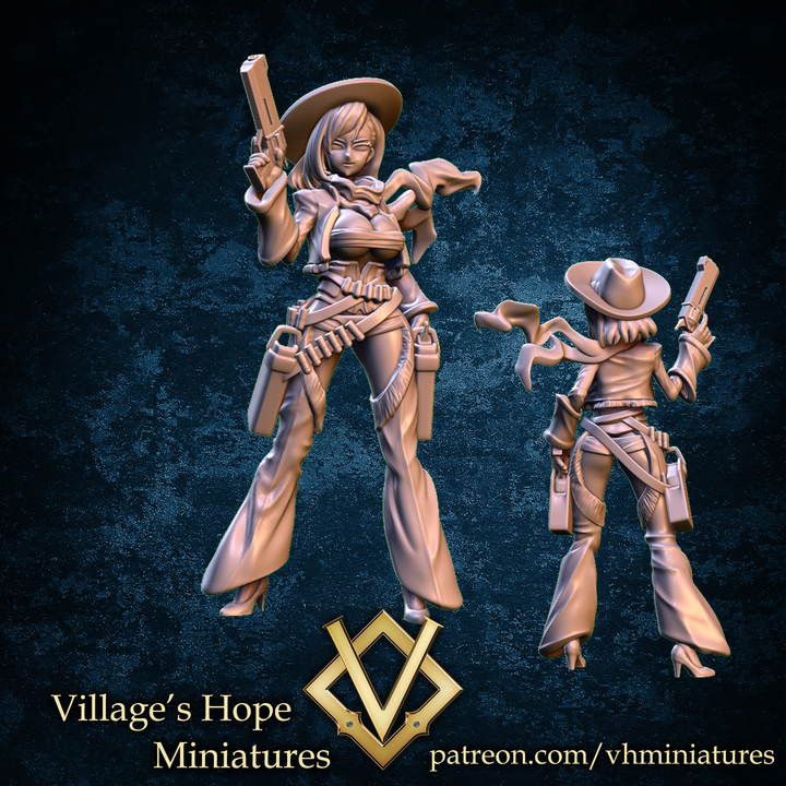 Renna , Scarlet Guild Quick Draw by Village's Hope Miniatures