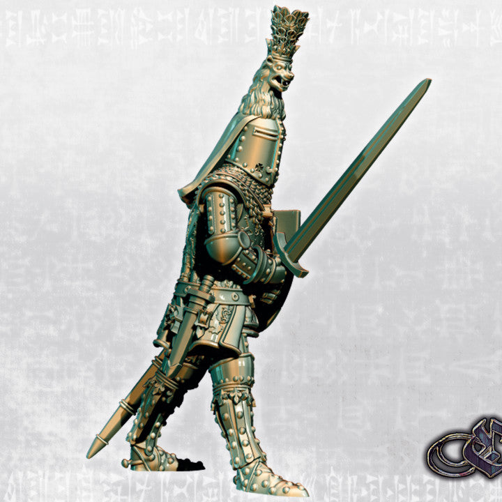 Gunther von Schwarzburg on Foot by Ezipion miniatures.
