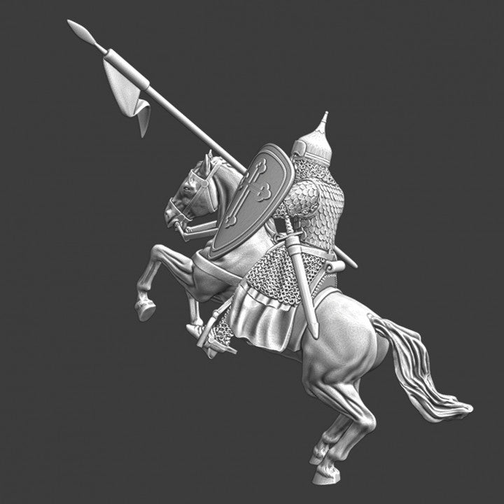 Mounted Heavy Russian Warrior - with lance