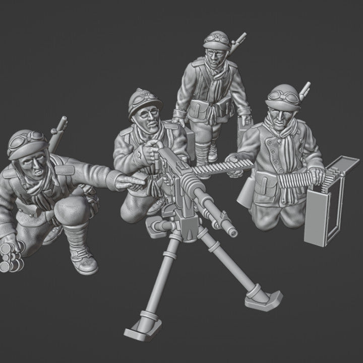 28mm French Dragons Portés HMG-MMG by Colonel Muller