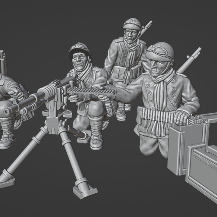 28mm French Dragons Portés HMG-MMG by Colonel Muller