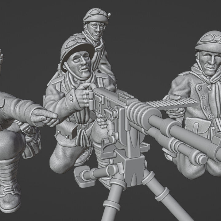 28mm French Dragons Portés HMG-MMG by Colonel Muller