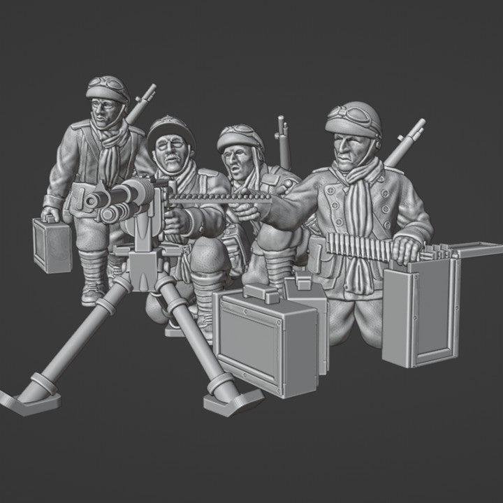 28mm French Dragons Portés HMG-MMG by Colonel Muller