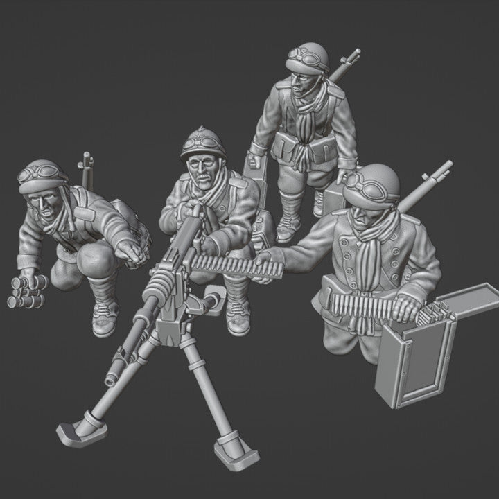 28mm French Dragons Portés HMG-MMG by Colonel Muller