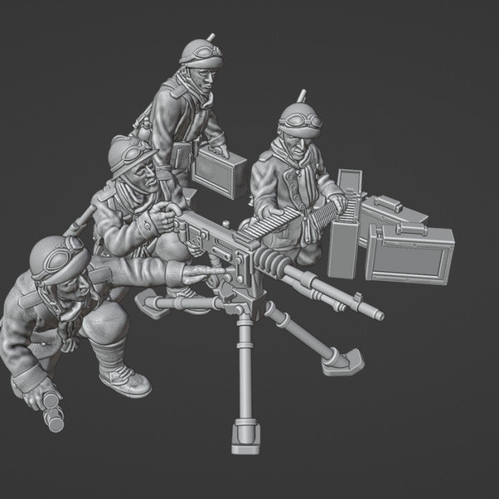 28mm French Dragons Portés HMG-MMG by Colonel Muller