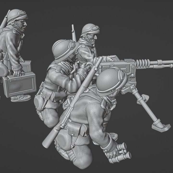 28mm French Dragons Portés HMG-MMG by Colonel Muller