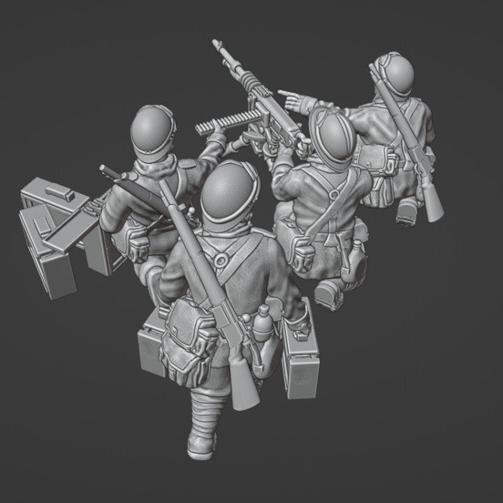 28mm French Dragons Portés HMG-MMG by Colonel Muller