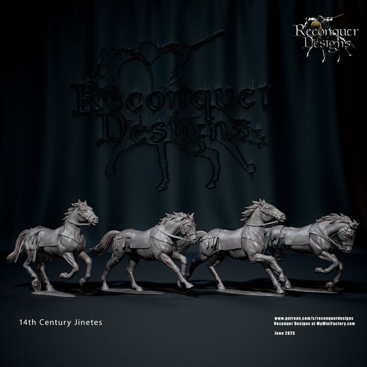 14th Century Jinetes (or mounted sergeants and Hobelars) by Reconquer Designs