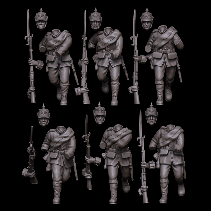 Kingdom of Prussia: Guard-Fusilier-Regiment Charging in Light-Kit by Styriwar