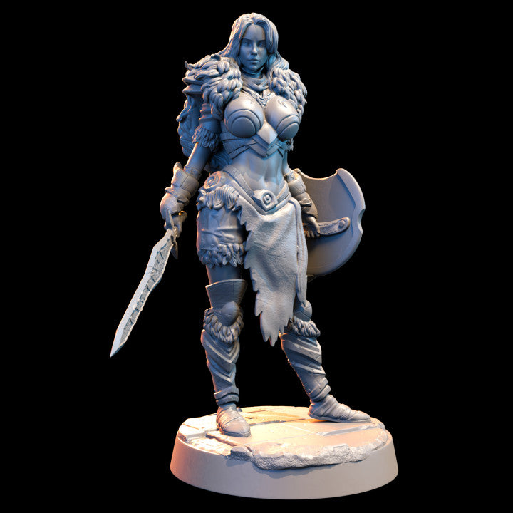 Caroline Warrior Female by Beast Miniatures