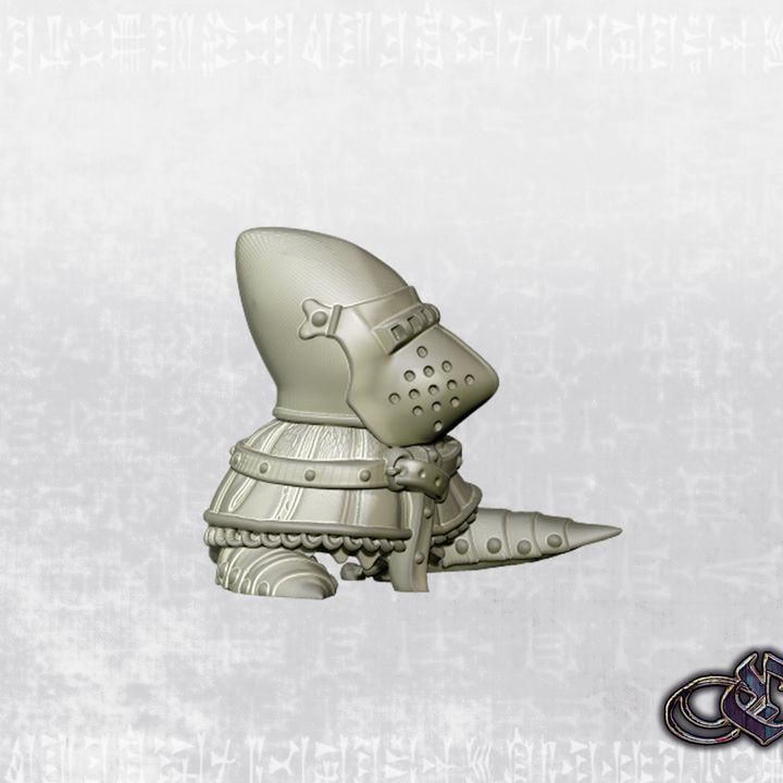 "Marginalia – Gryllus Knight - Dark 14th century" by Ezipion miniatures