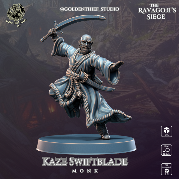 Wanderers, Bard,Cleric,Monk,Barbarian by Golden Thief Studio