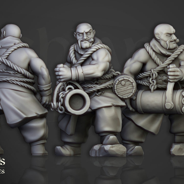 Khazarian Gunners by Highlands Miniatures