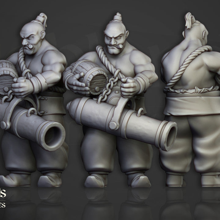 Khazarian Gunners by Highlands Miniatures