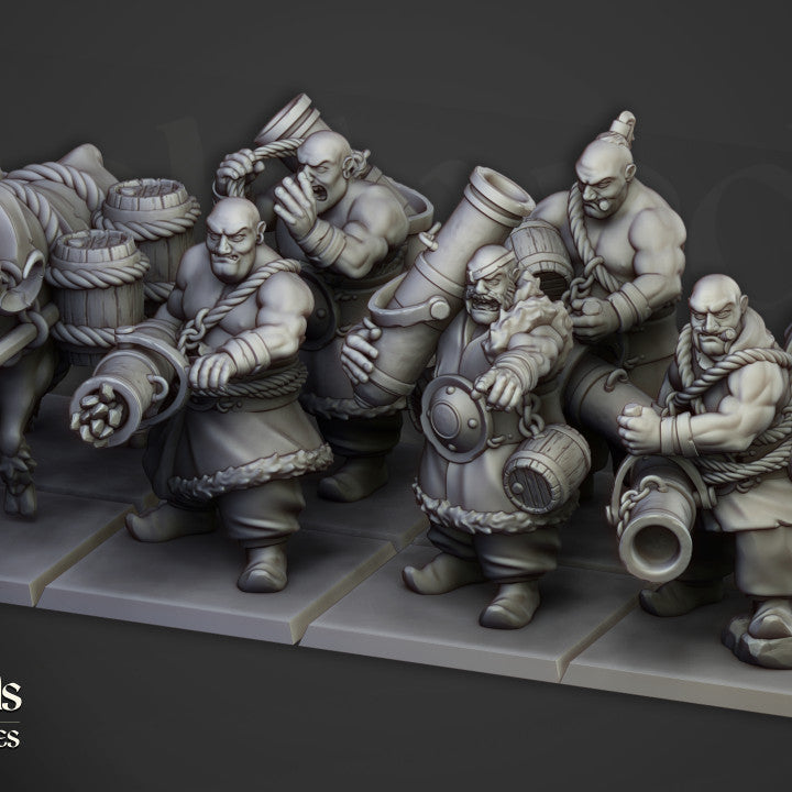 Khazarian Gunners by Highlands Miniatures